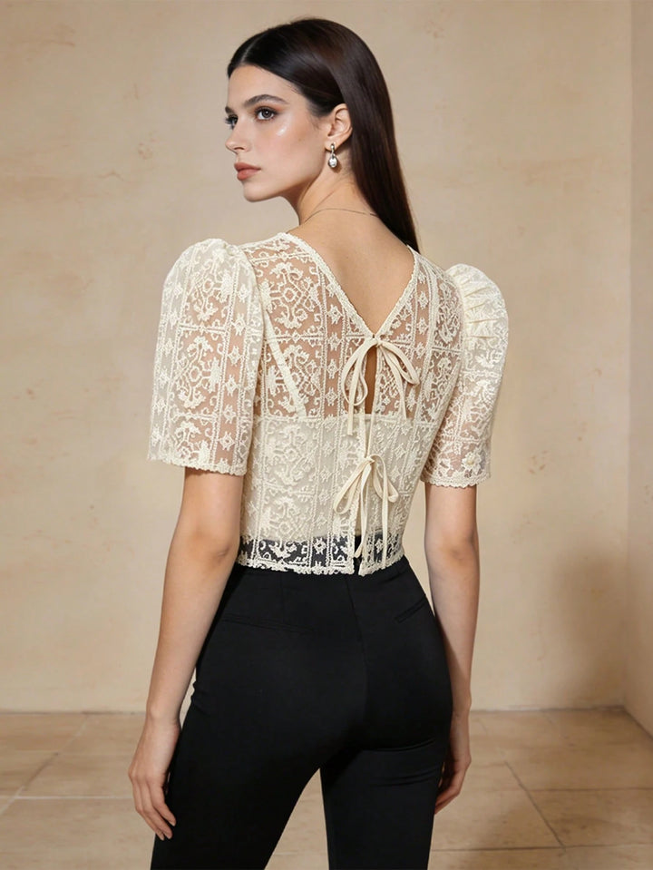 Top SHEIN, crem