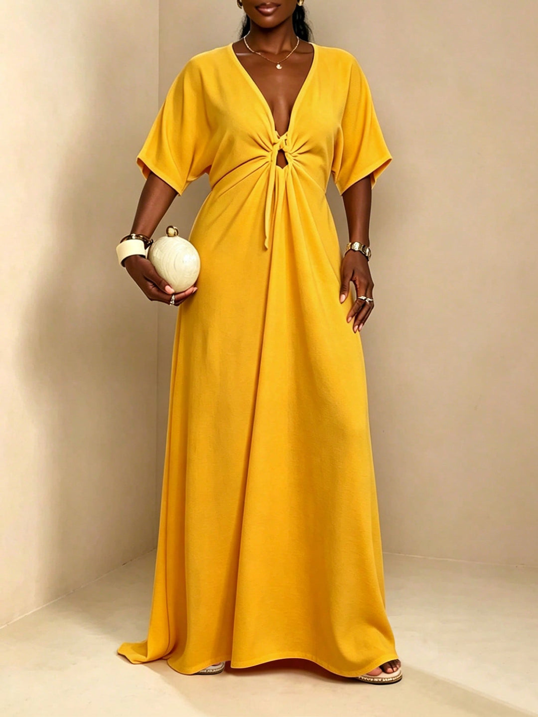 Rochie maxi SHEIN, galben