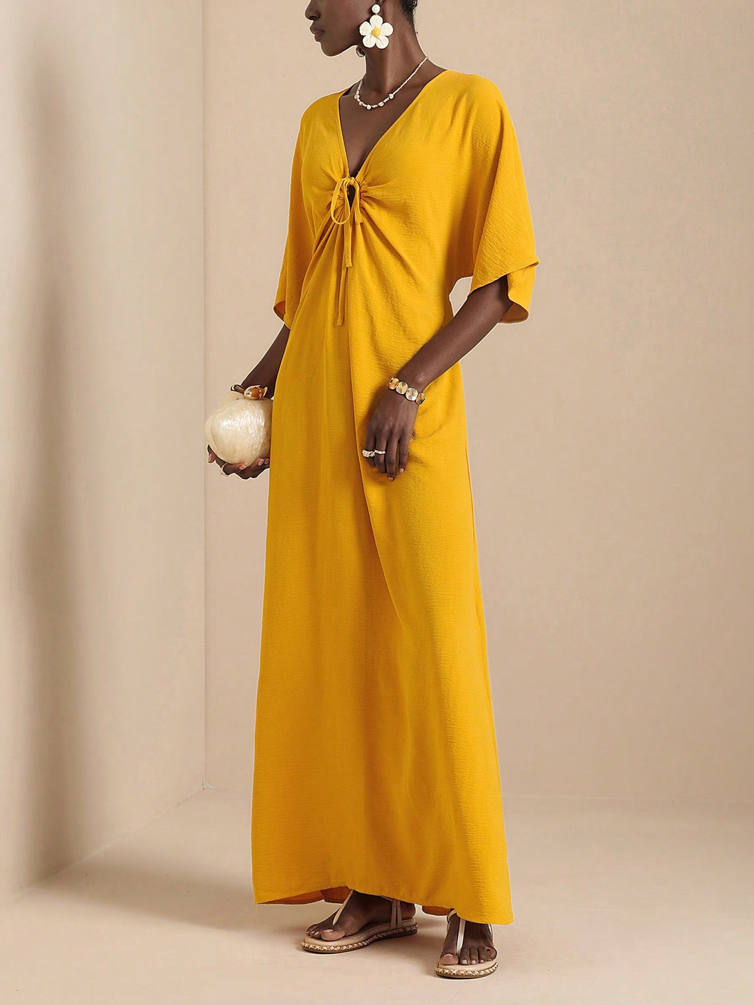 Rochie maxi SHEIN, galben