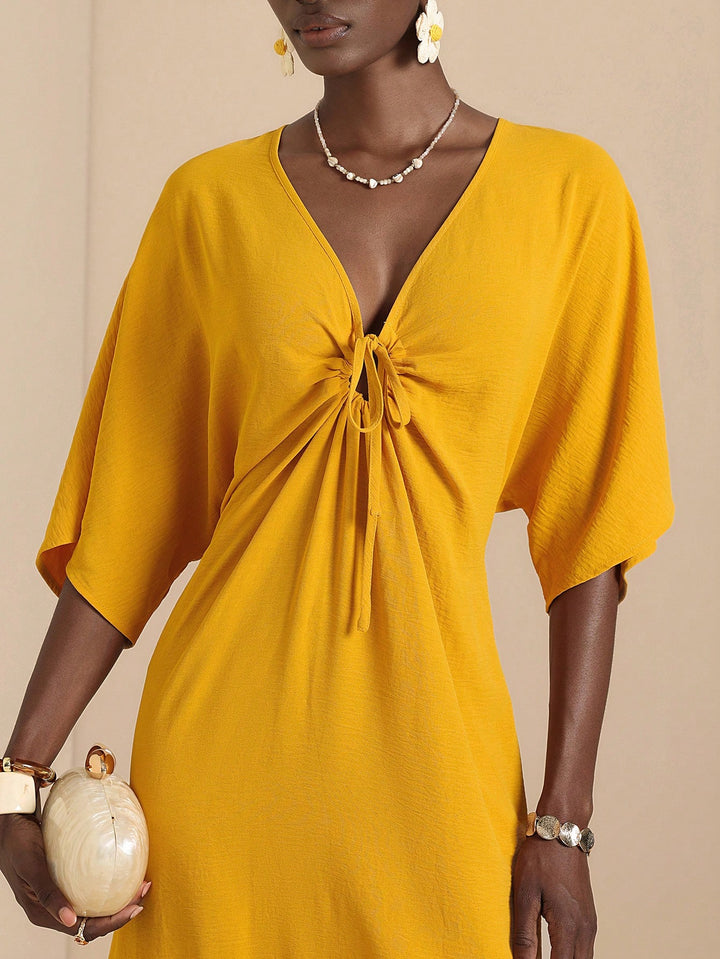 Rochie maxi SHEIN, galben
