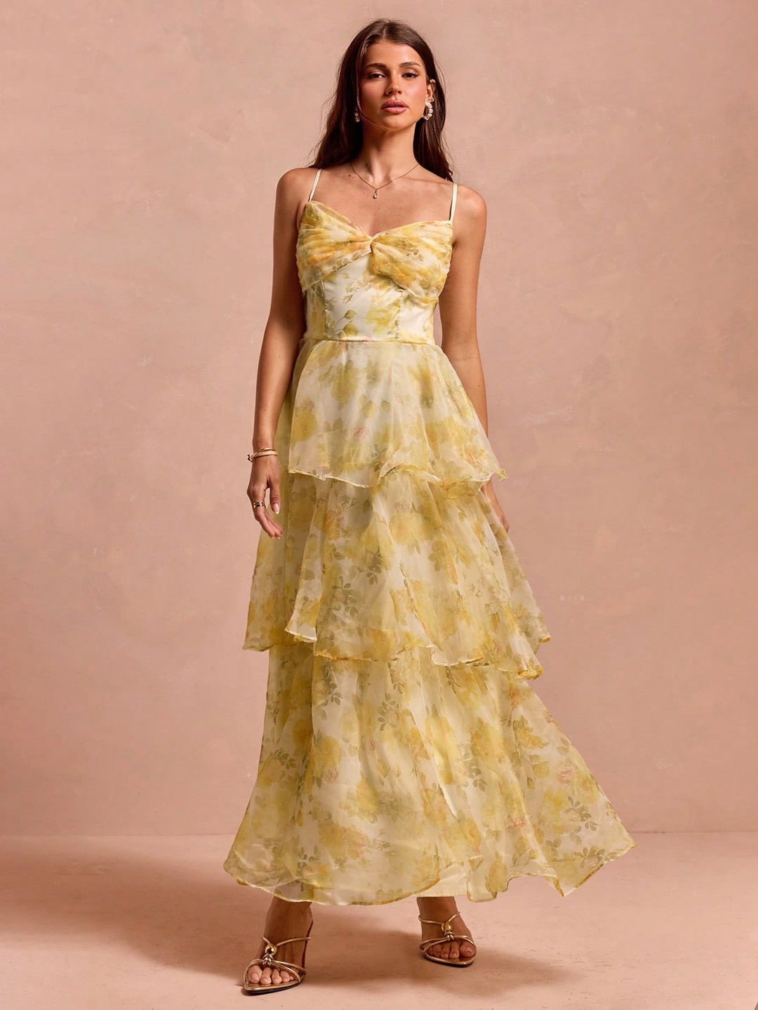 Rochie maxi SHEIN, galben