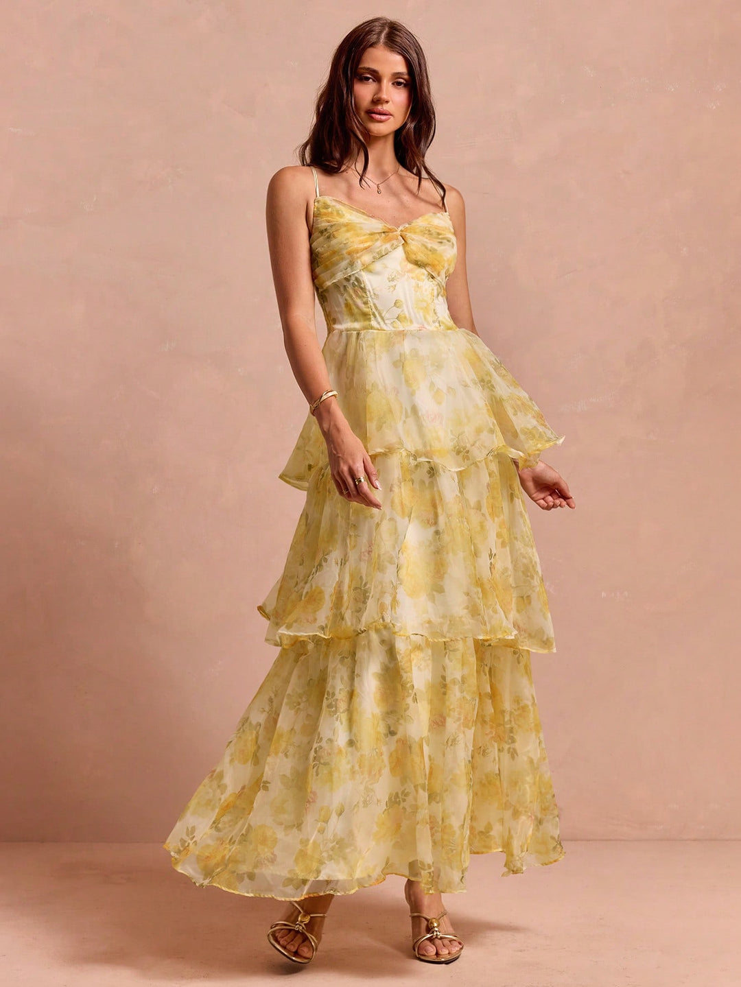 Rochie maxi SHEIN, galben