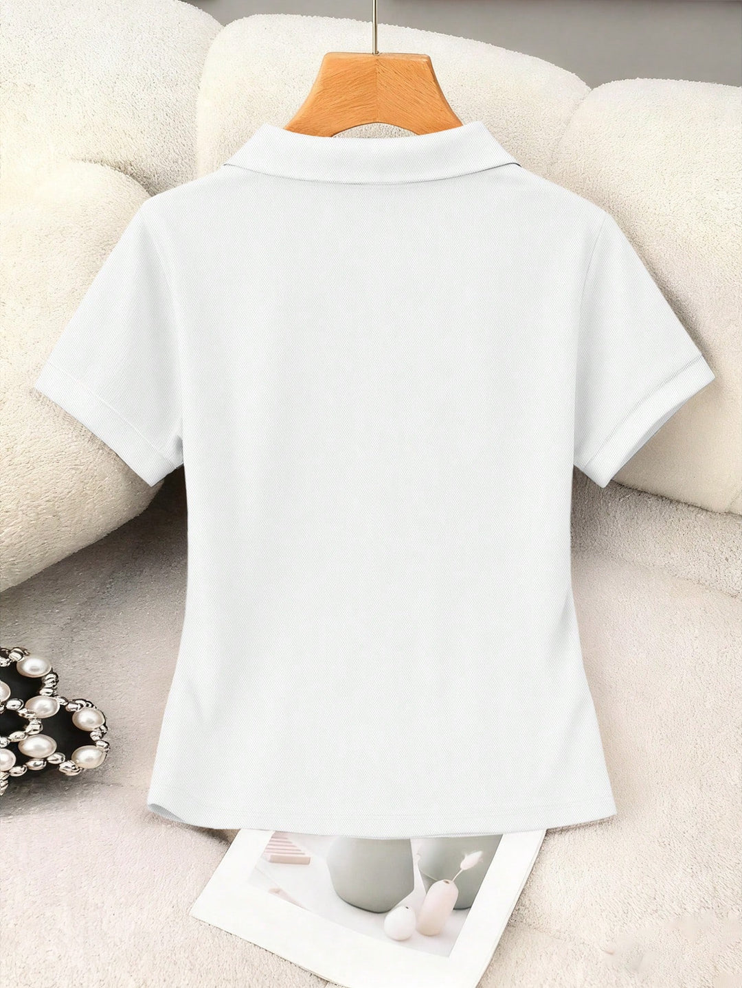 Top SHEIN, alb