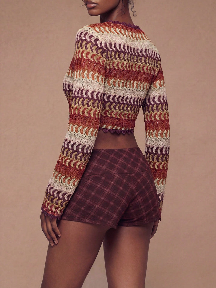Pulover tricotat SHEIN, mix culori