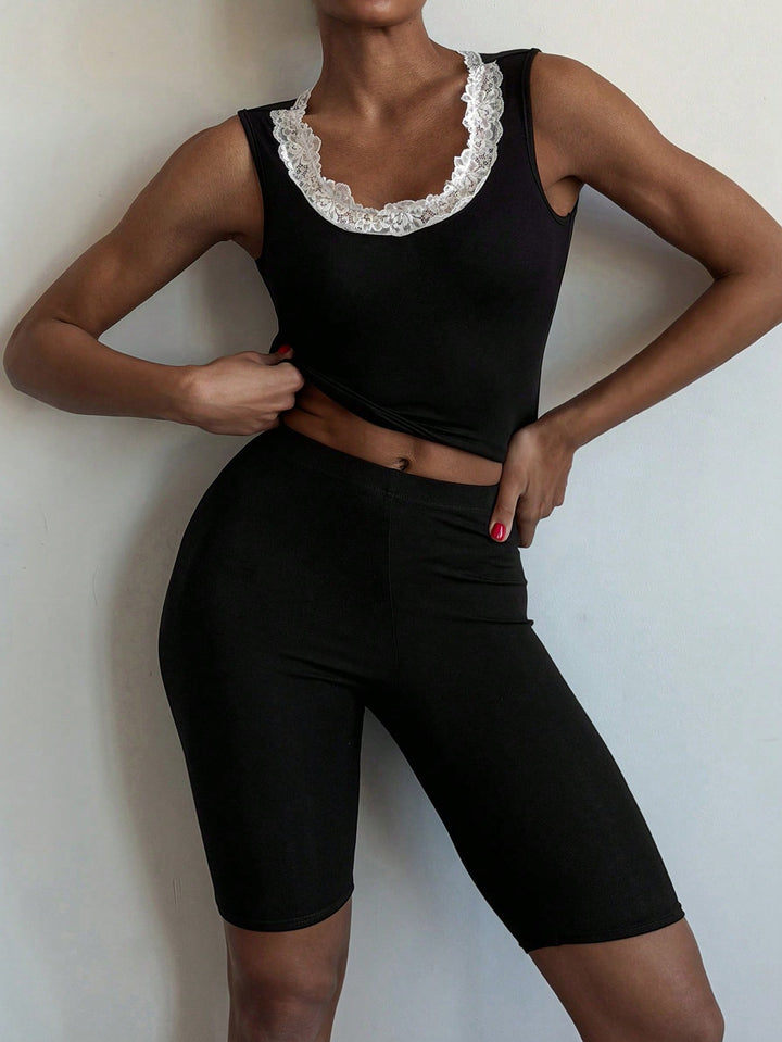 Pijama SHEIN, negru
