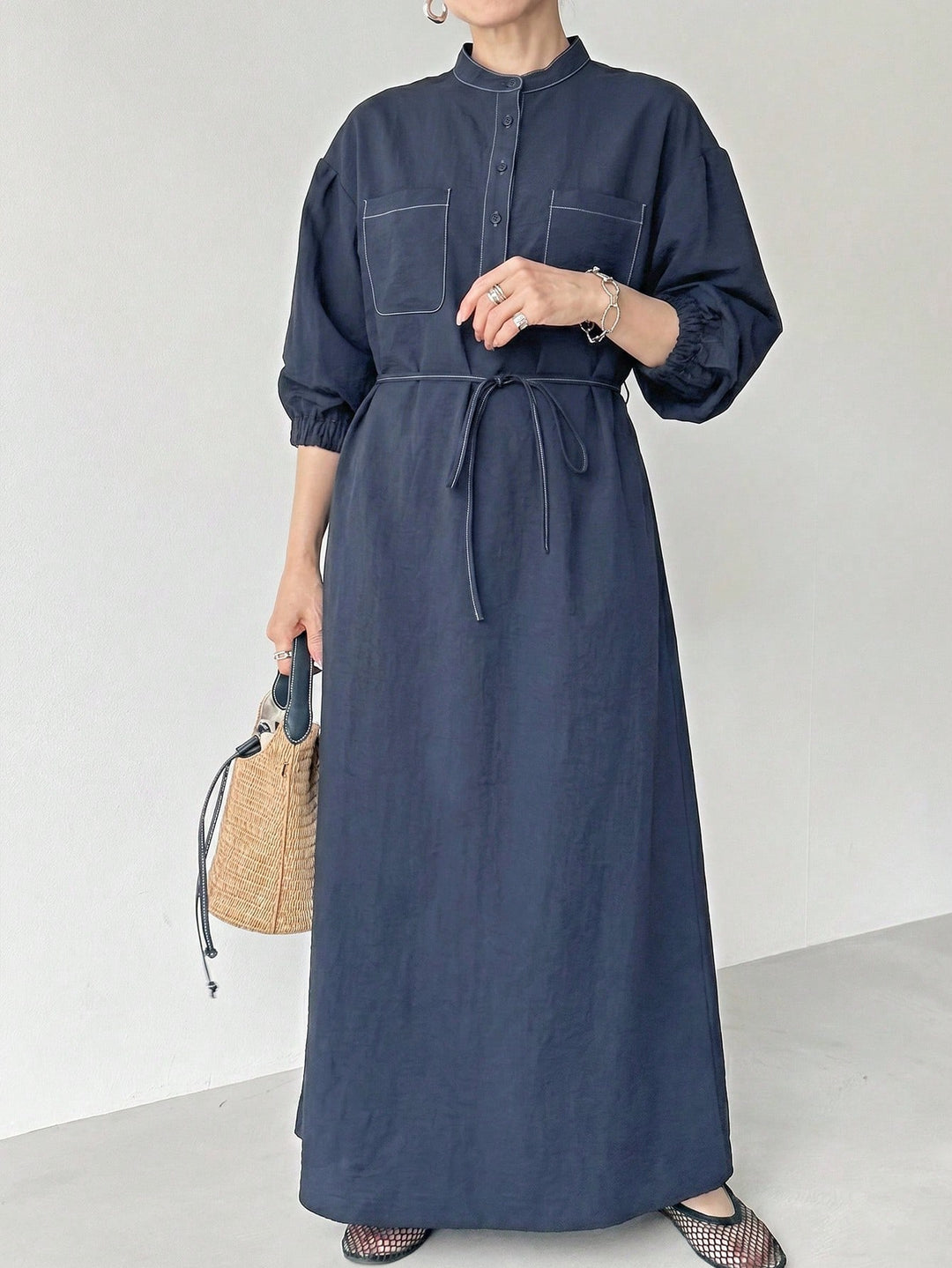 Rochie maxi SHEIN, albastru