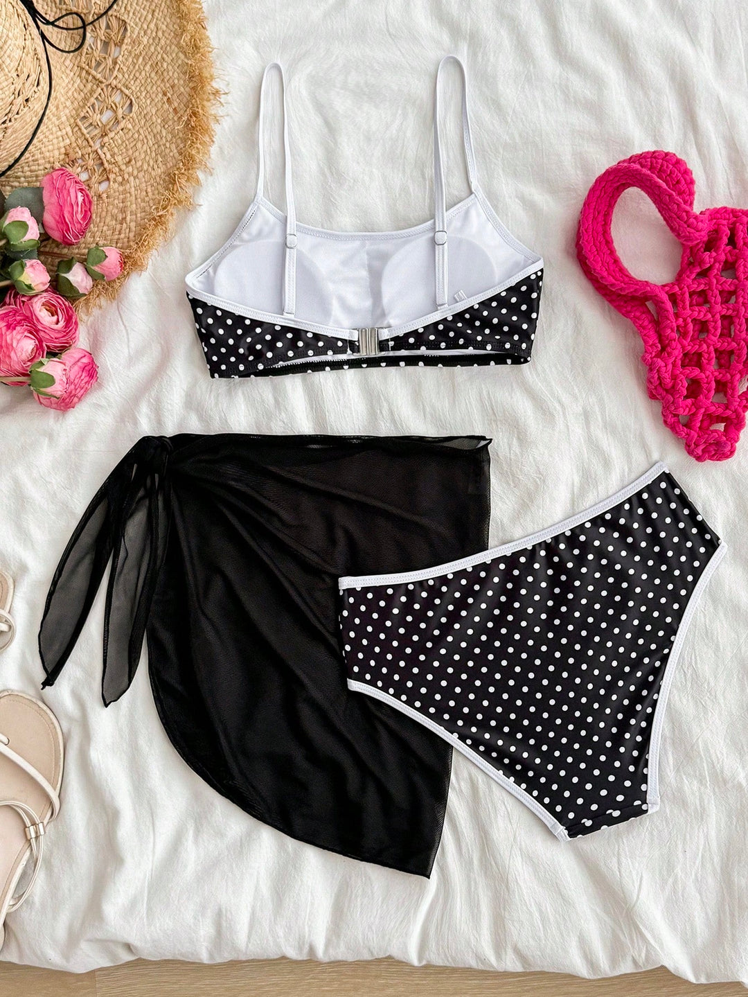 Set bikini SHEIN, negru