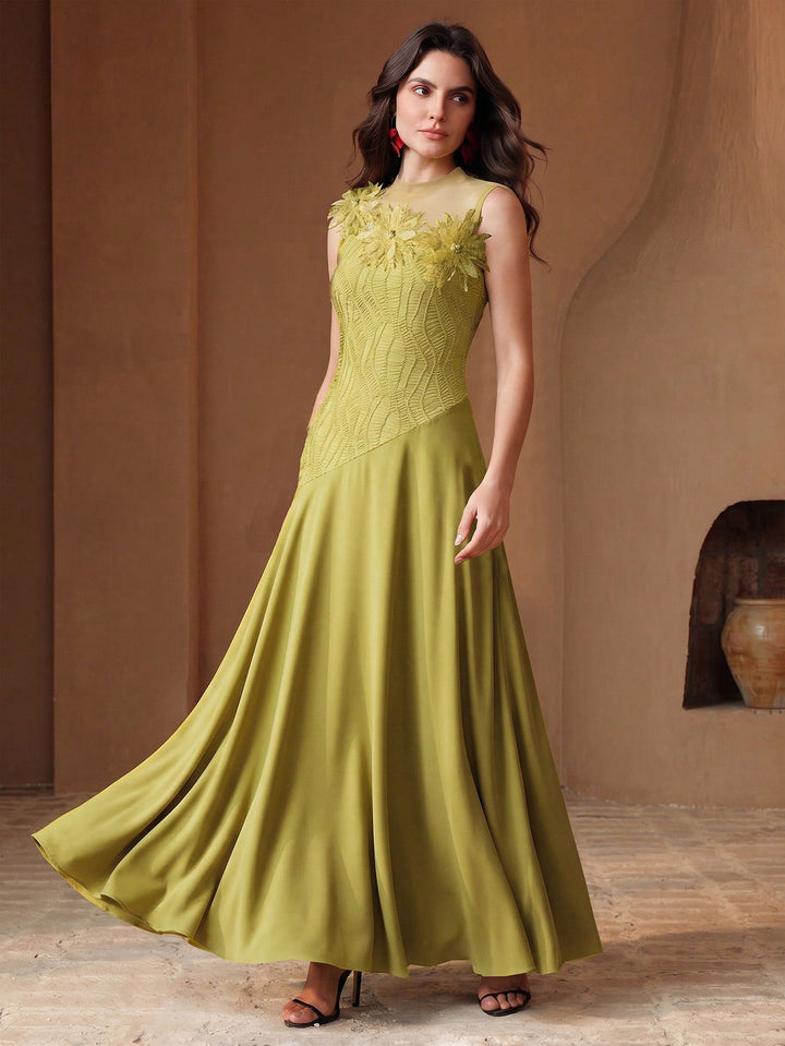 Rochie maxi SHEIN, verde