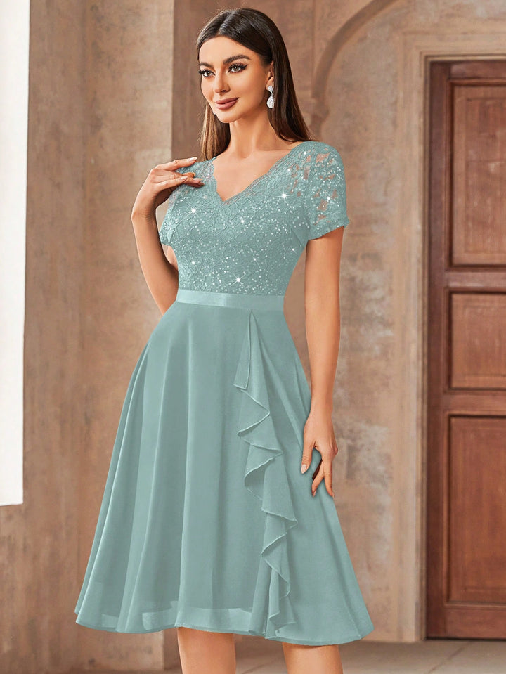Rochie midi SHEIN, turcoaz