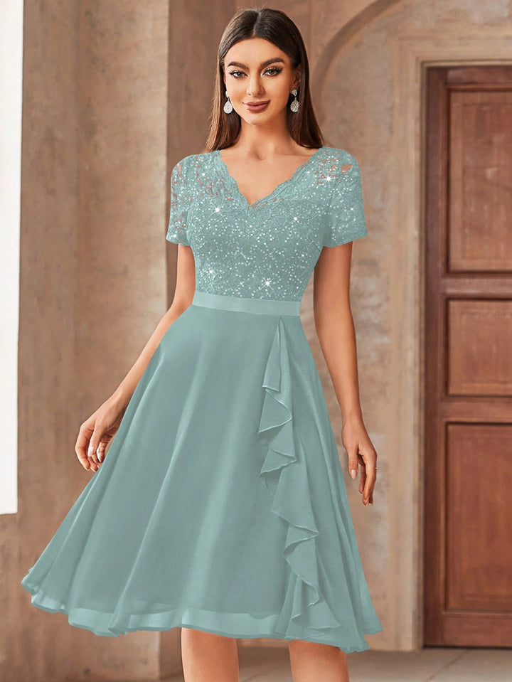 Rochie midi SHEIN, turcoaz