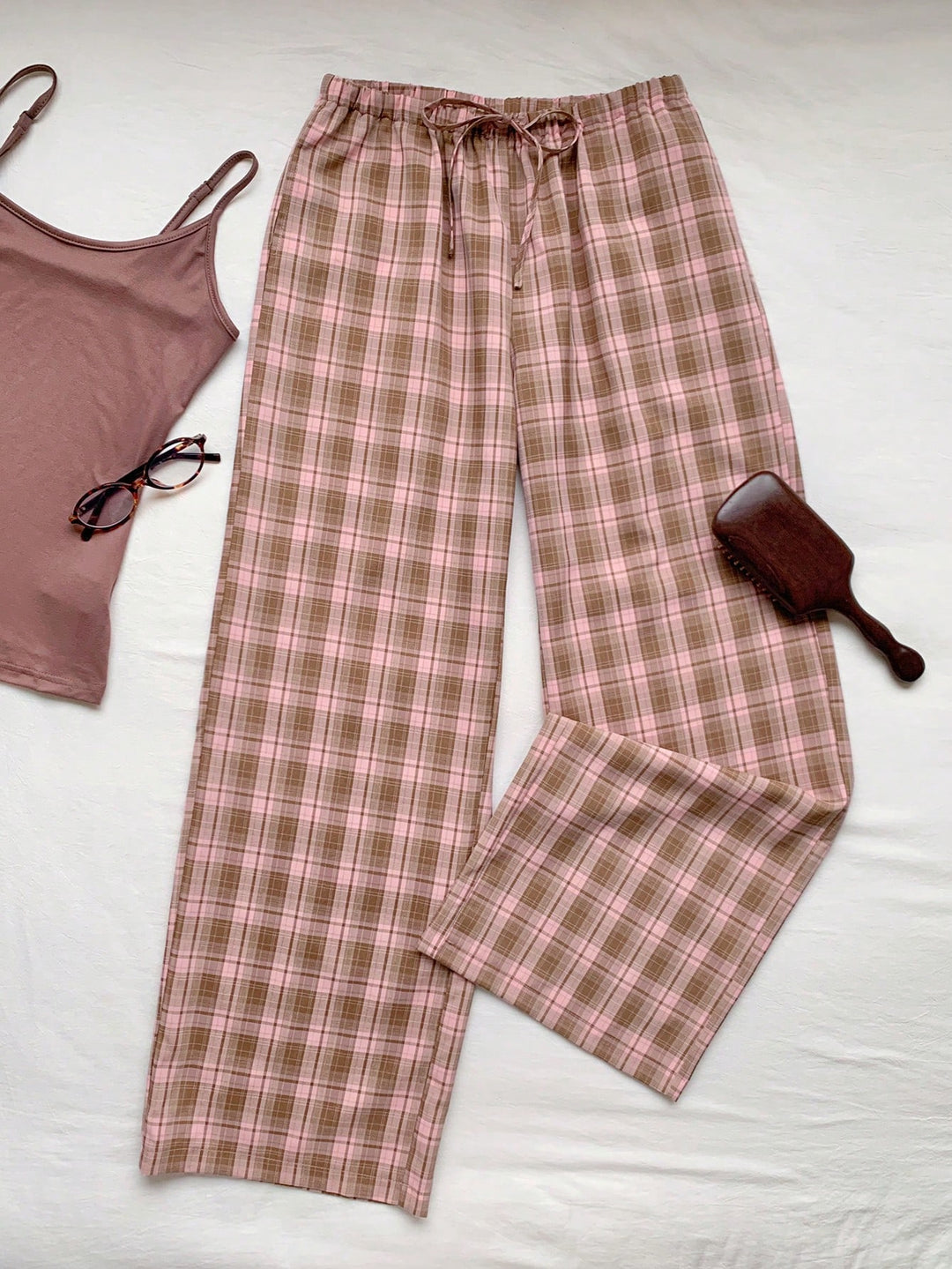 Pantaloni SHEIN, roz