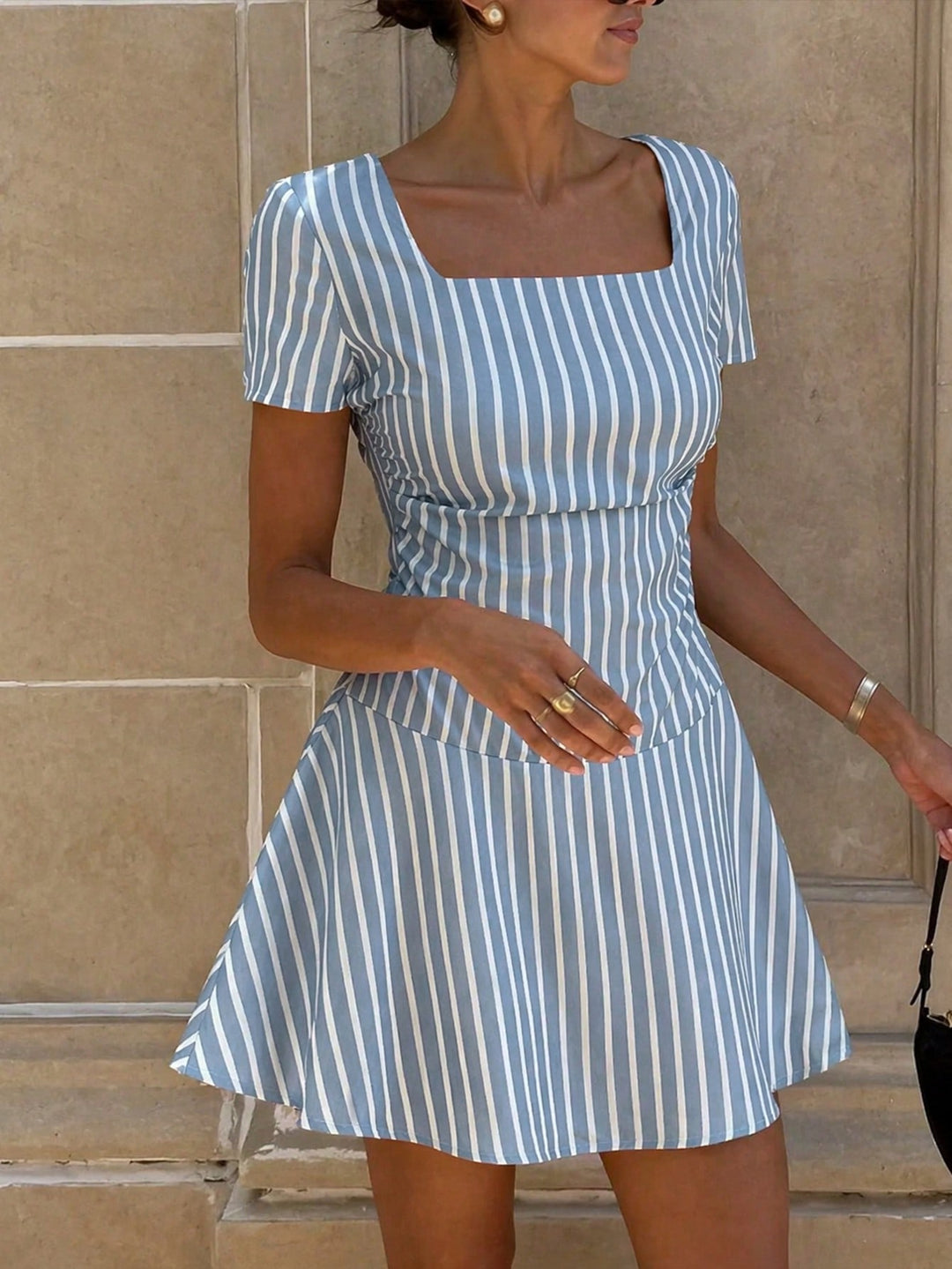 Rochie scurtă SHEIN, albastru