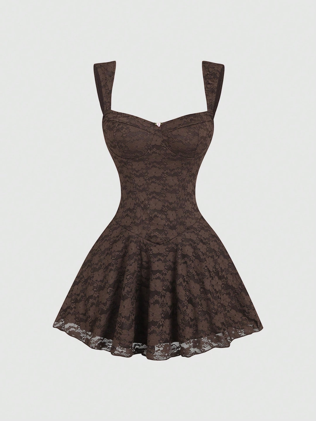 Rochie scurtă SHEIN, maro