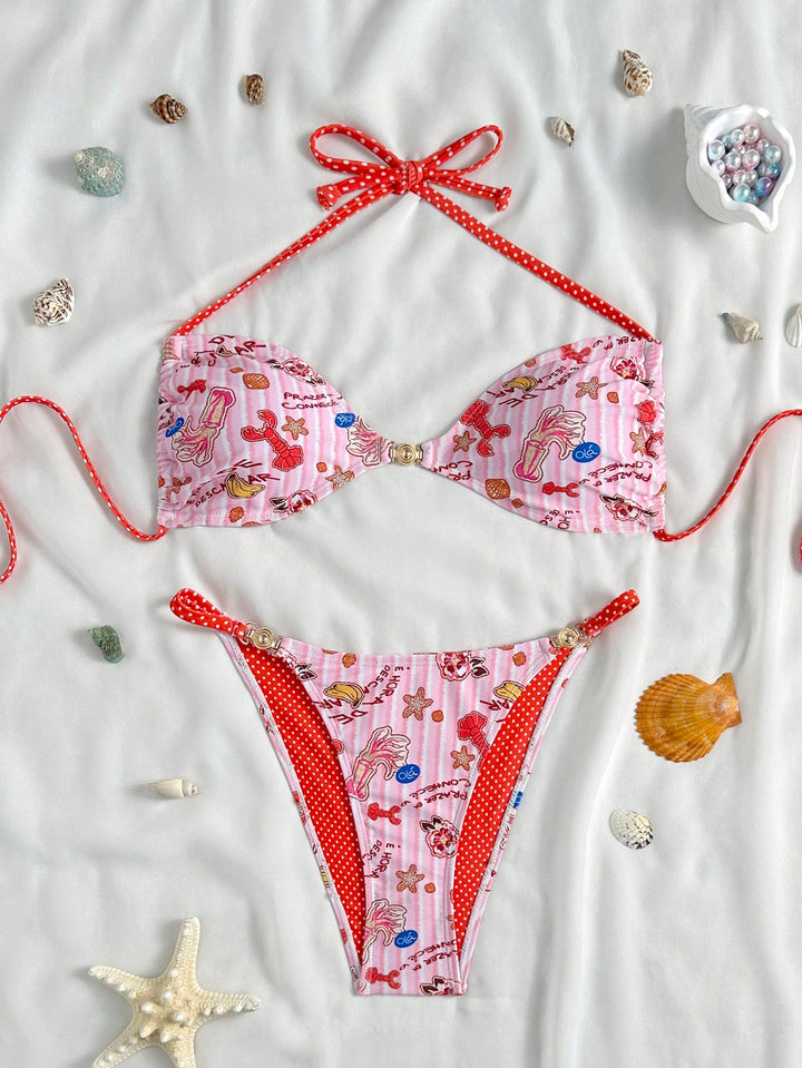 Set bikini SHEIN, mix culori