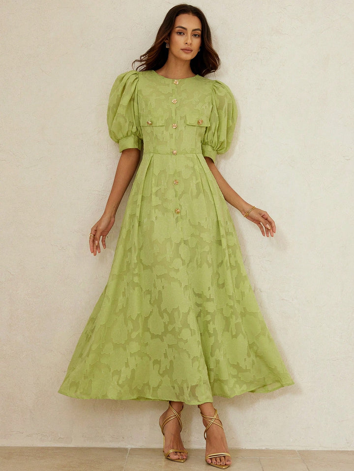 Rochie maxi SHEIN, verde