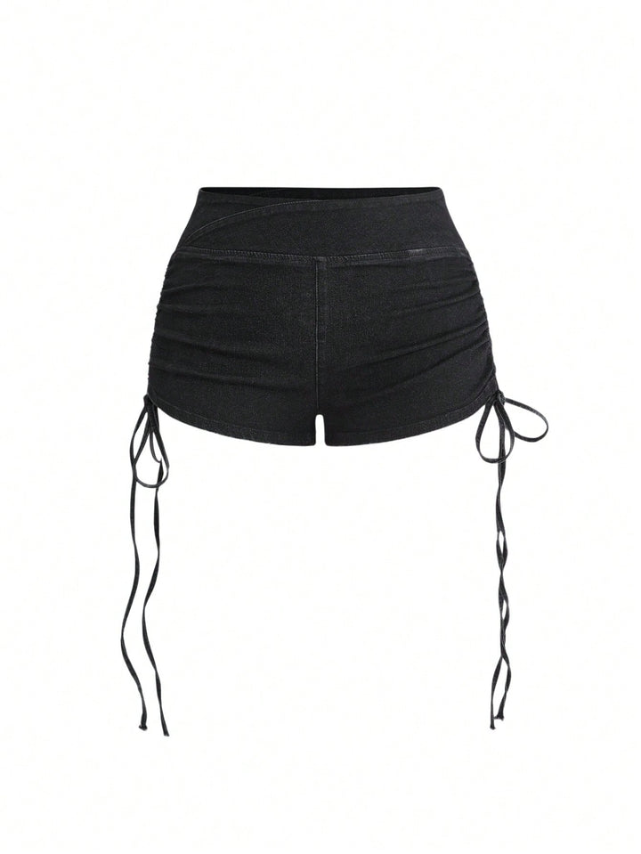Pantaloni scurți SHEIN, negru