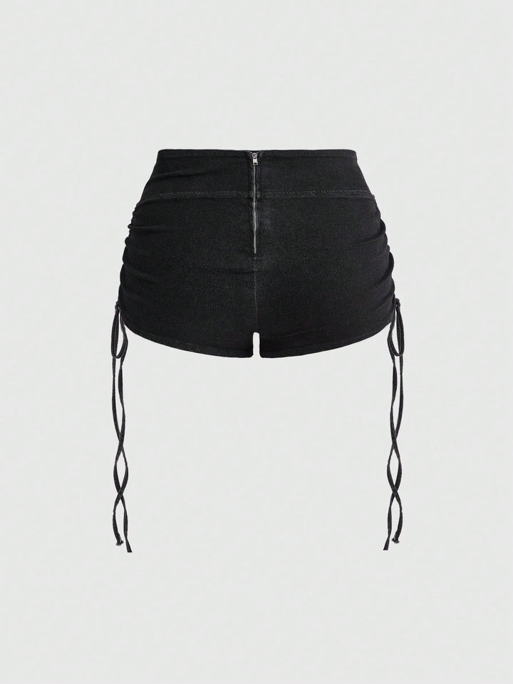 Pantaloni scurți SHEIN, negru