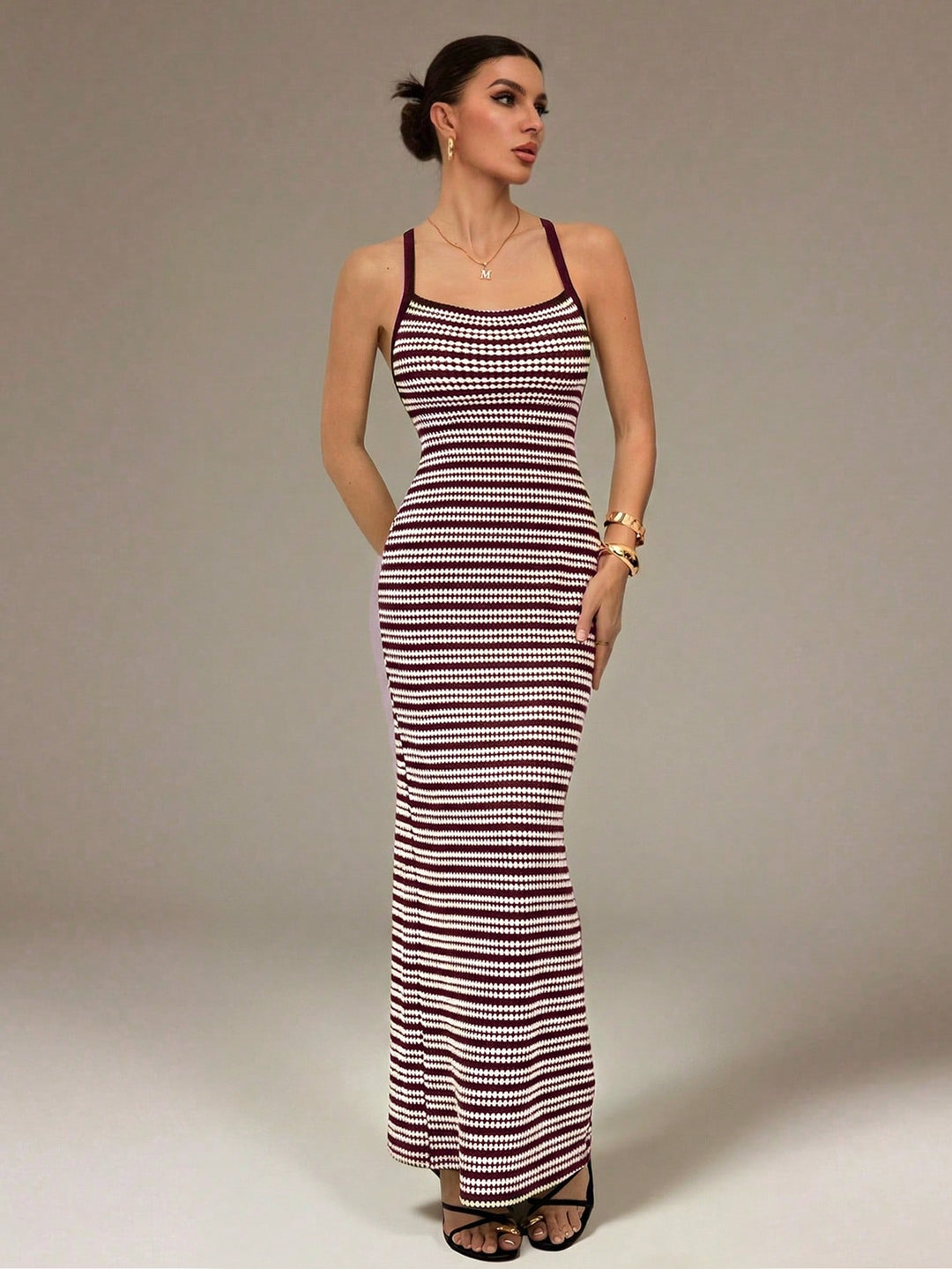Rochie maxi SHEIN, vișiniu