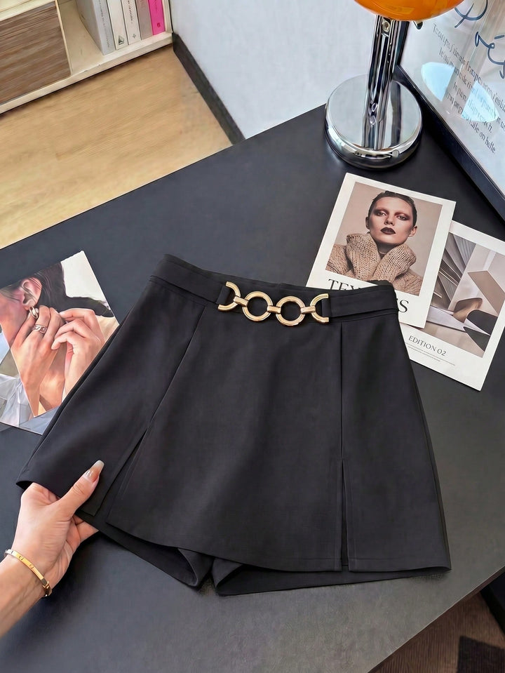 Pantaloni scurți SHEIN, negru