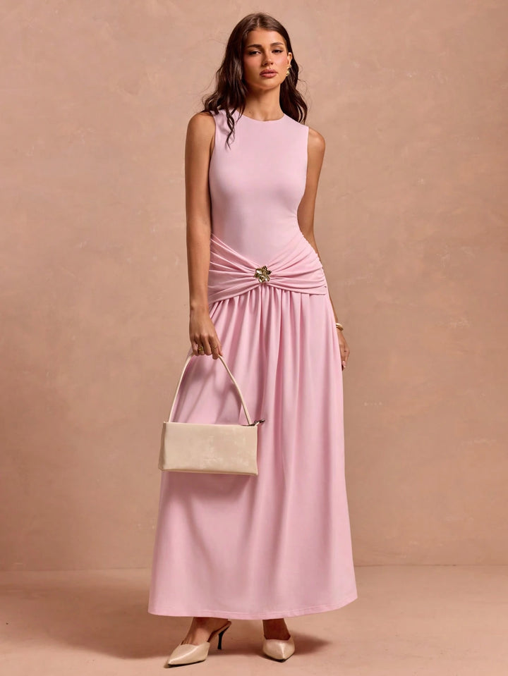 Rochie maxi SHEIN, roz