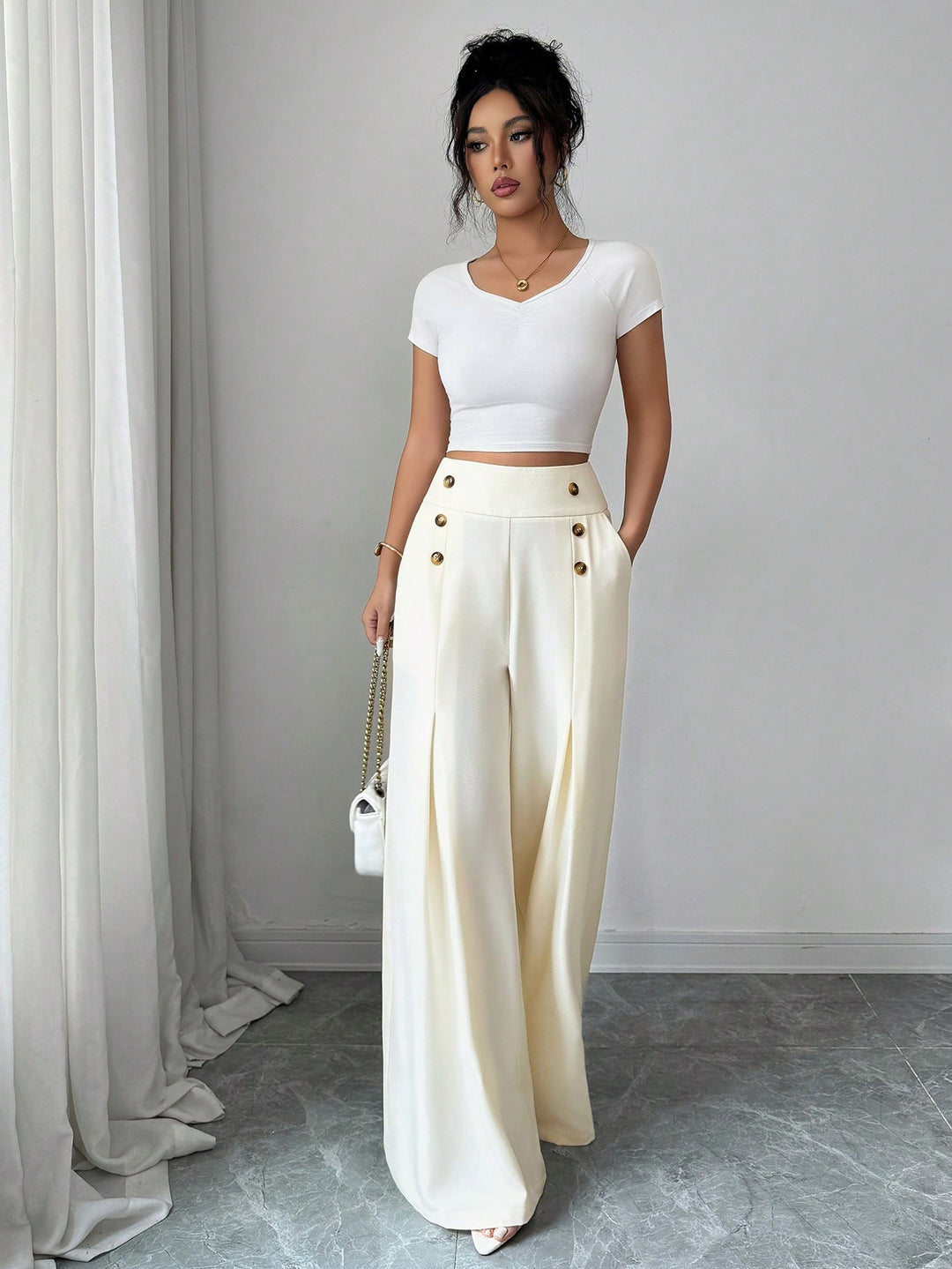 Pantaloni SHEIN, bej