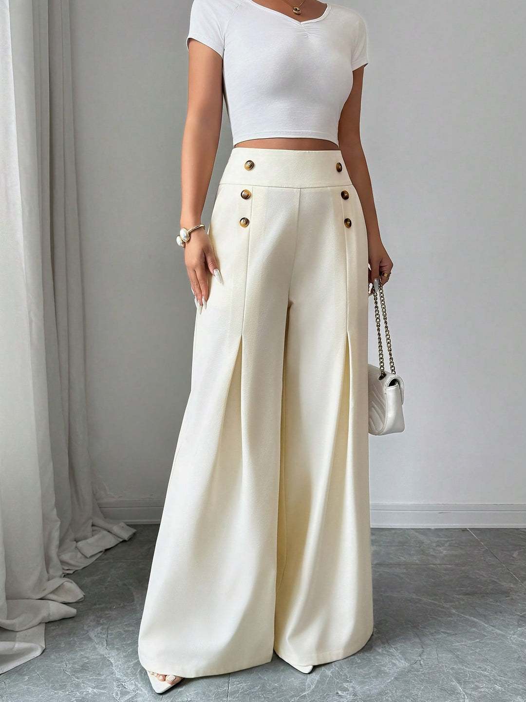 Pantaloni SHEIN, bej