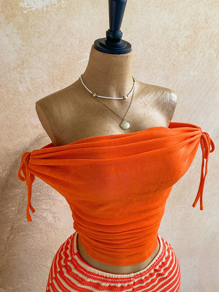 Top SHEIN, portocaliu