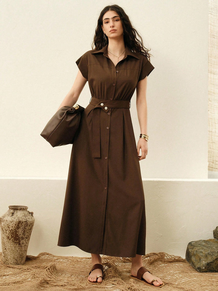 Rochie maxi SHEIN, maro