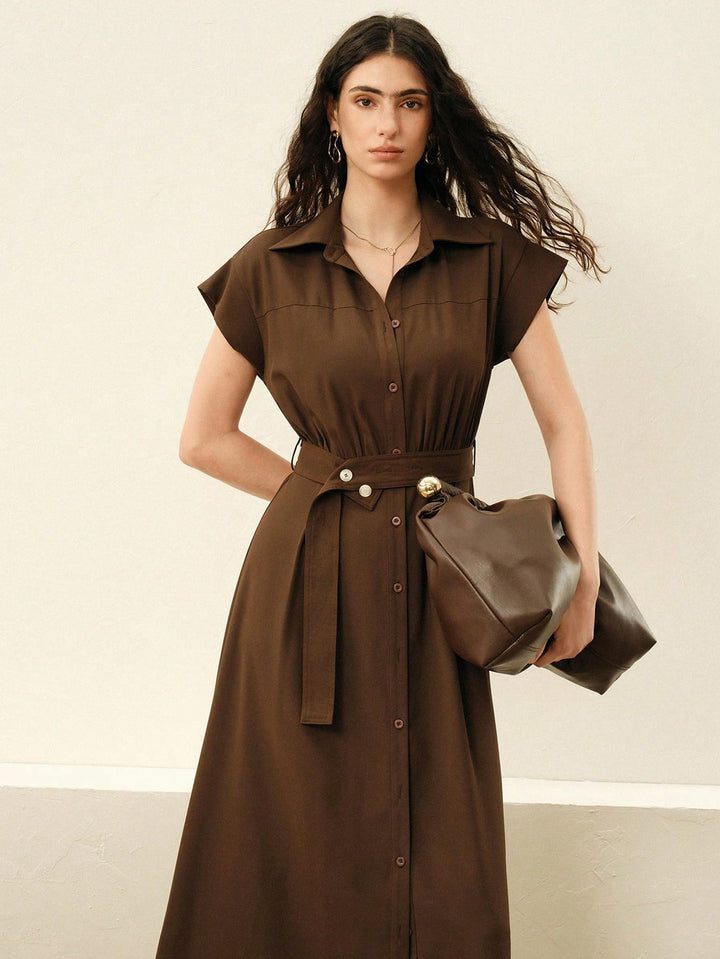 Rochie maxi SHEIN, maro