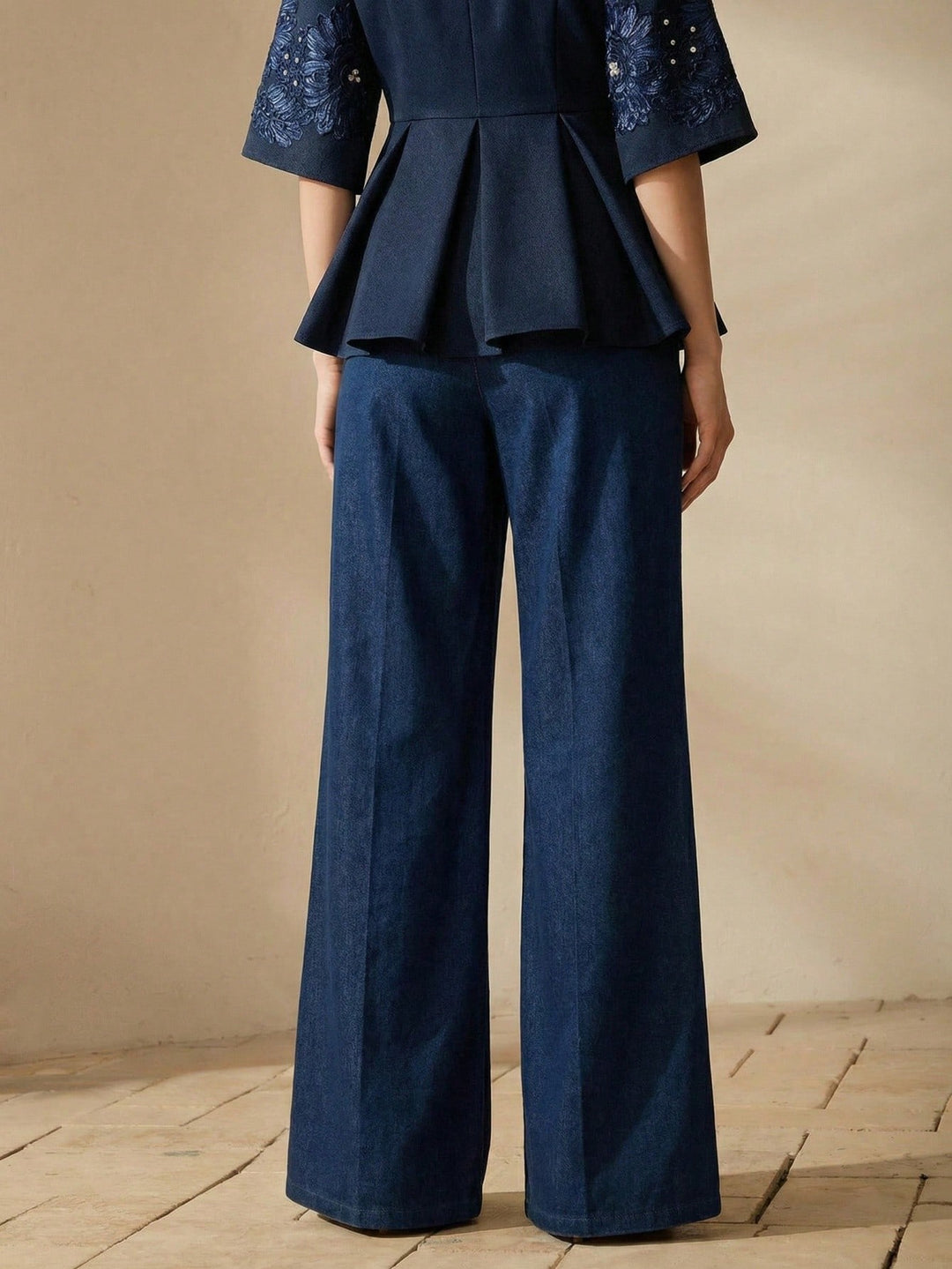 Pantaloni SHEIN, albastru