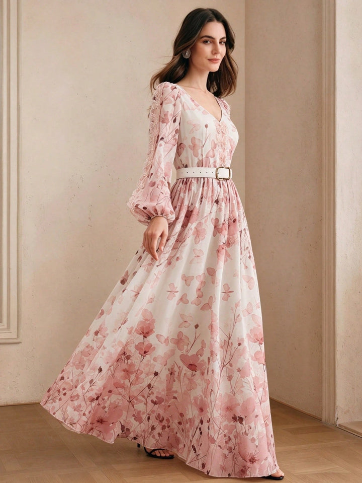 Rochie maxi SHEIN, roz
