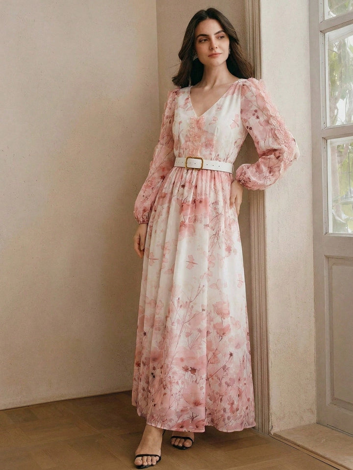 Rochie maxi SHEIN, roz