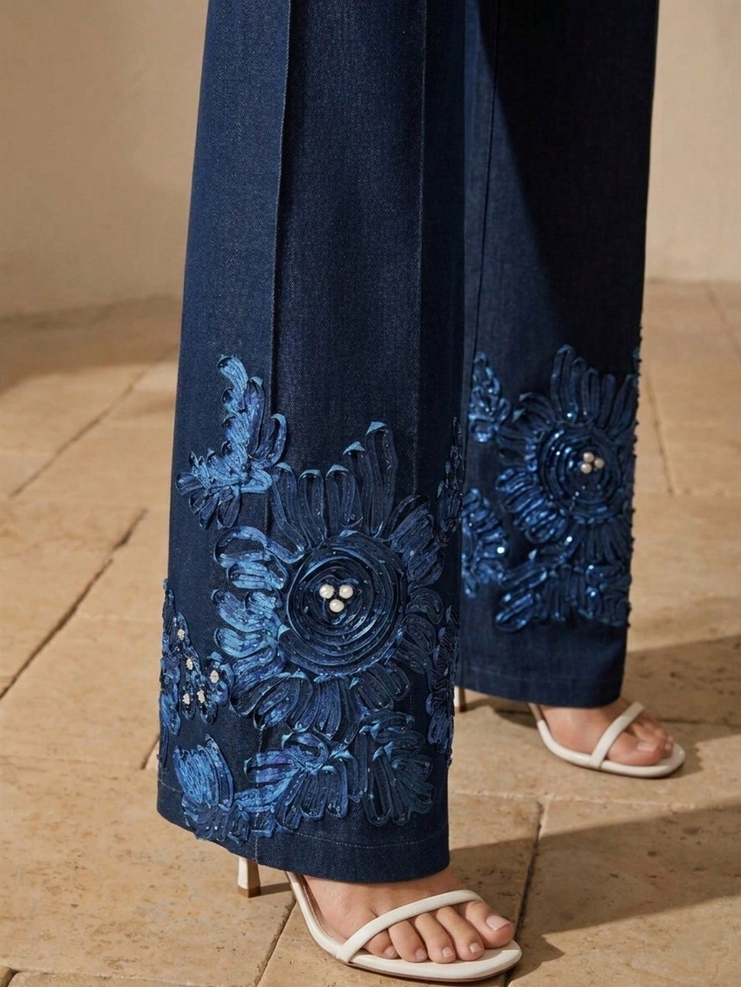Pantaloni SHEIN, albastru