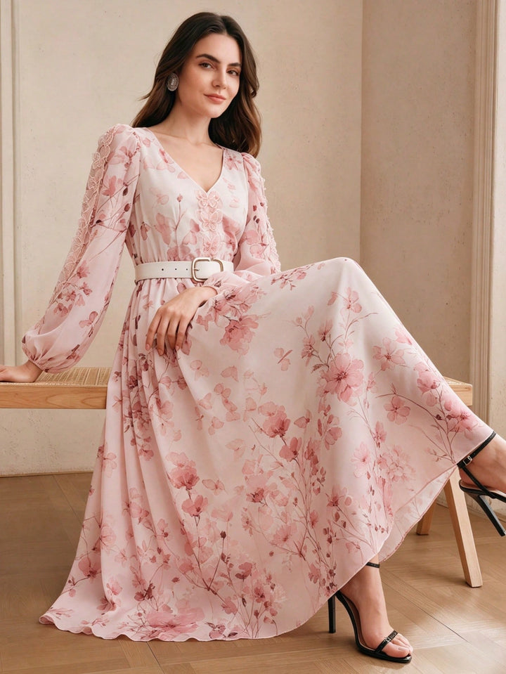 Rochie maxi SHEIN, roz