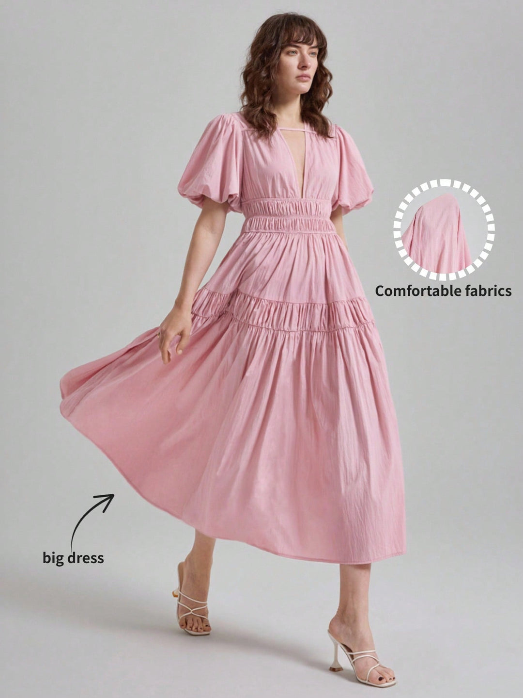 Rochie maxi SHEIN, roșu