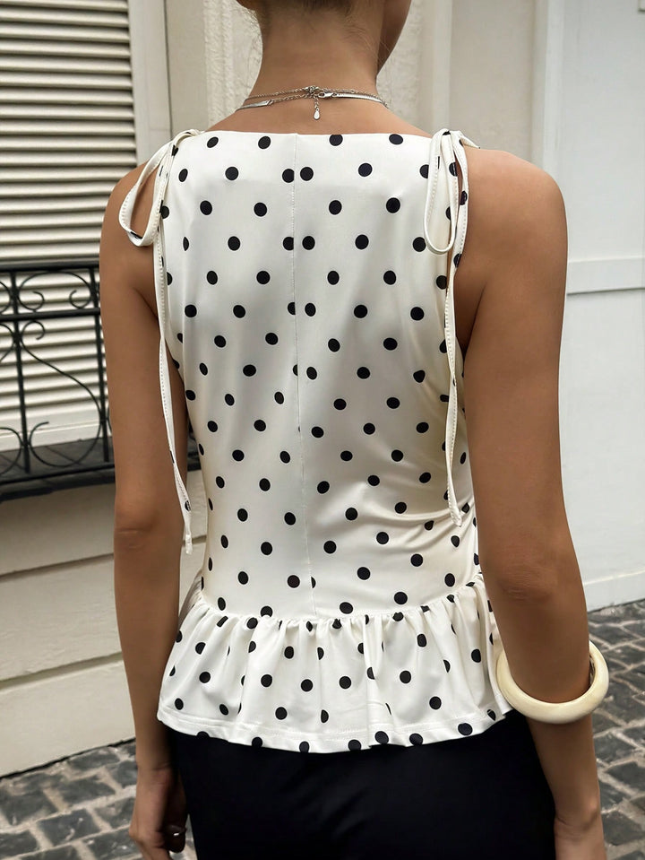 Bluza fără mâneci SHEIN, alb