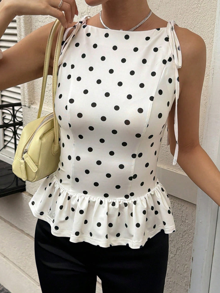 Bluza fără mâneci SHEIN, alb
