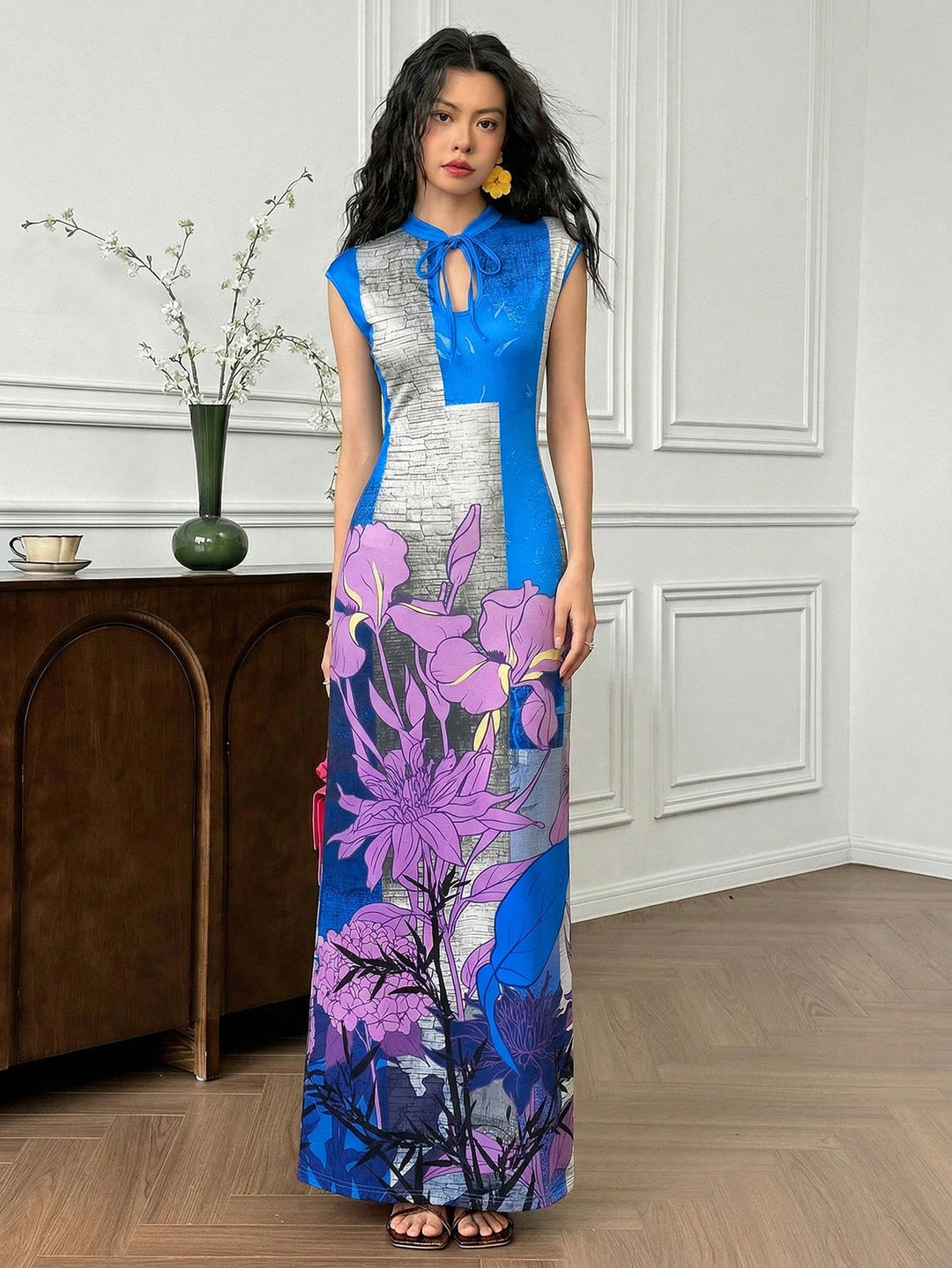 Rochie maxi SHEIN, albastru