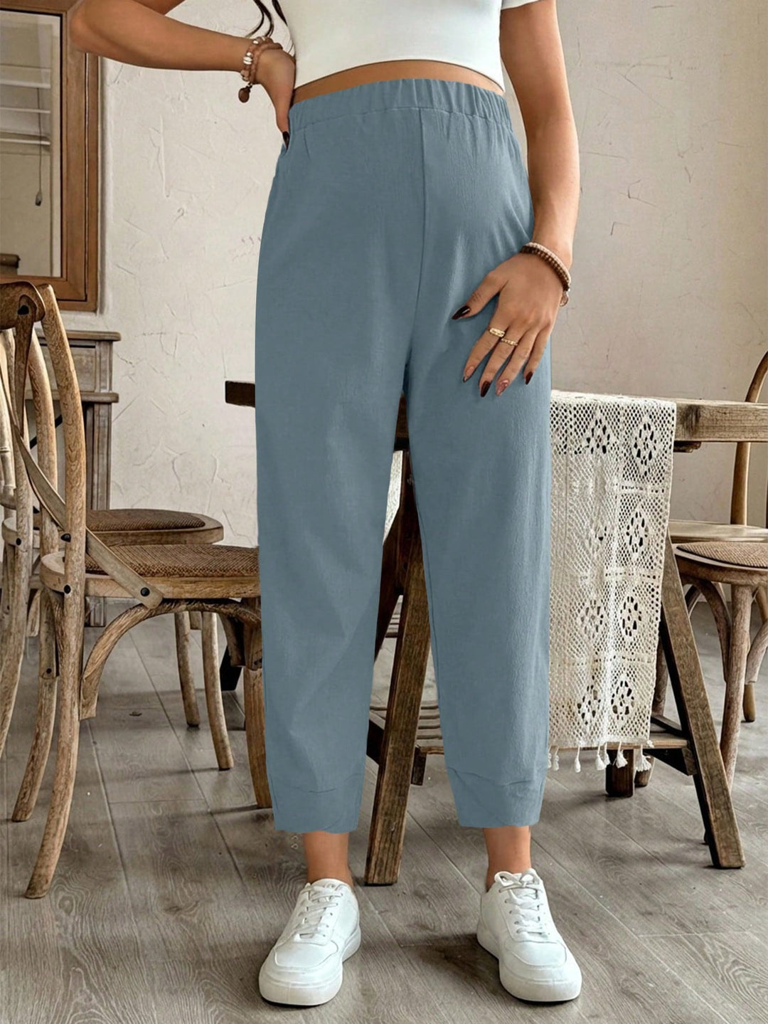 Pantaloni SHEIN, albastru