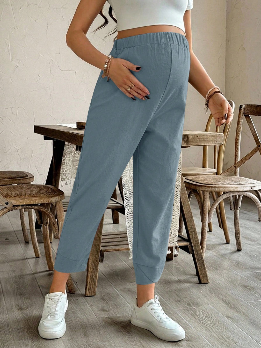 Pantaloni SHEIN, albastru
