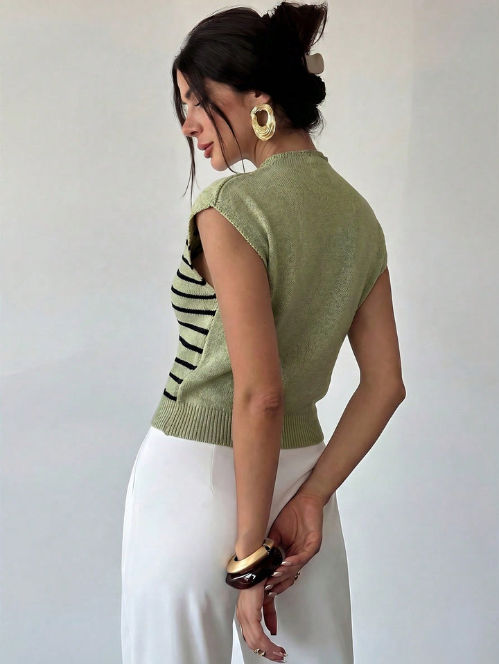 Maieu tricotat SHEIN, verde
