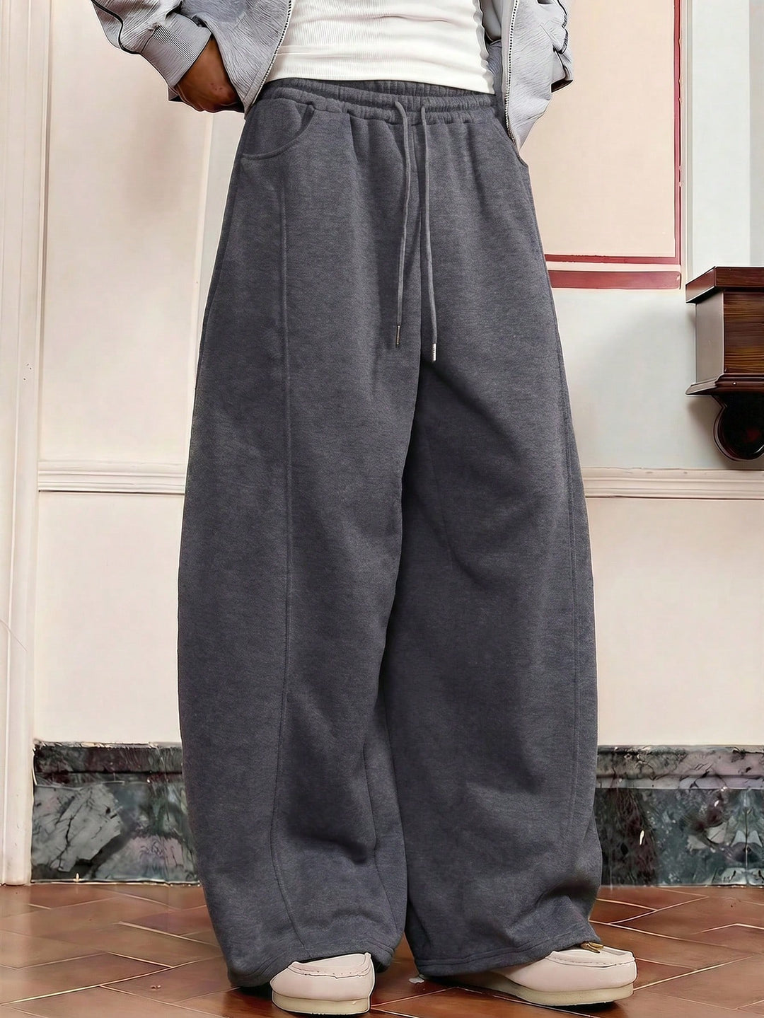 Pantaloni SHEIN, gri