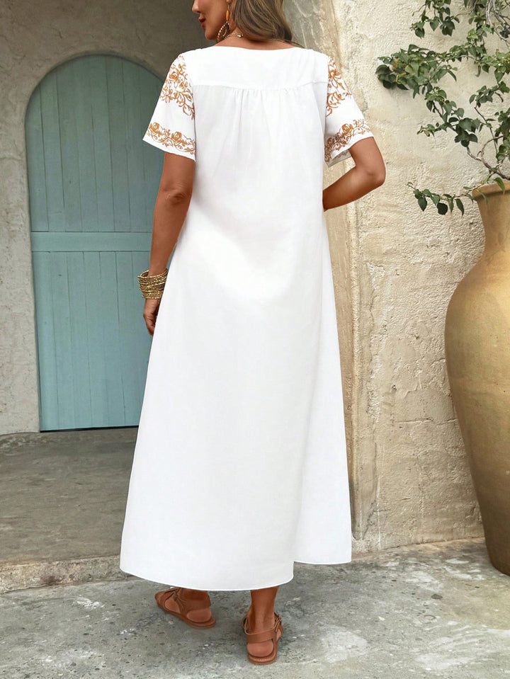Rochie maxi SHEIN, alb