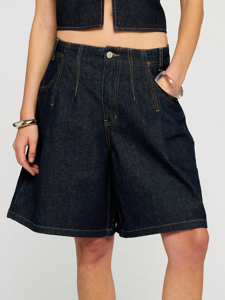 Pantaloni scurți SHEIN, negru