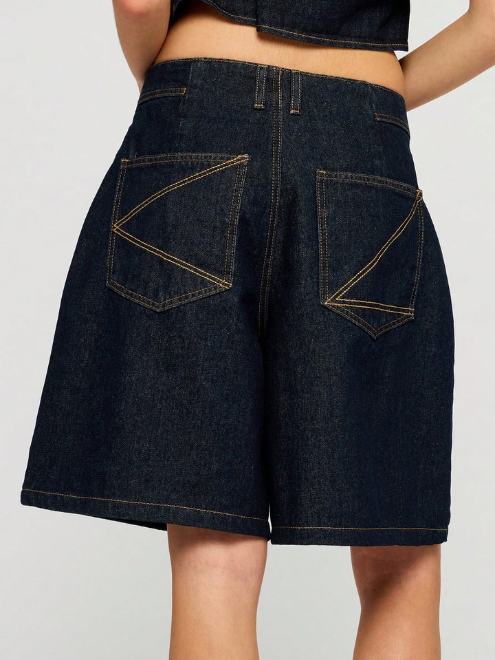 Pantaloni scurți SHEIN, negru