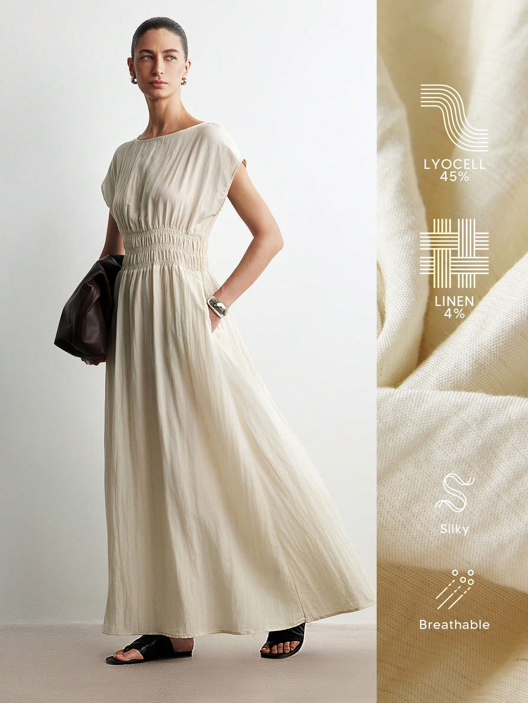 Rochie maxi SHEIN, portocaliu
