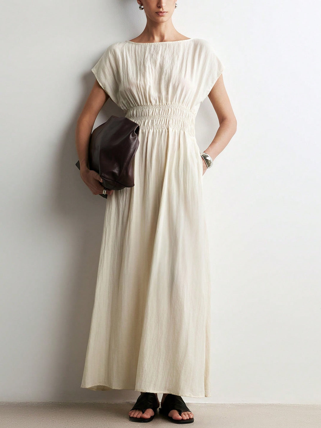 Rochie maxi SHEIN, portocaliu