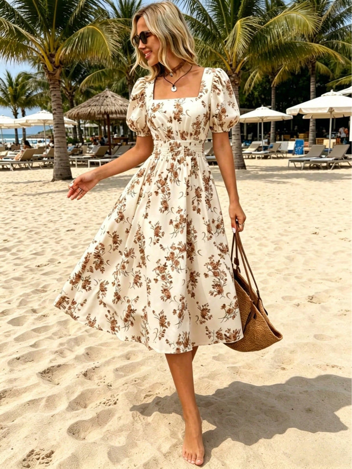 Rochie midi SHEIN, bej