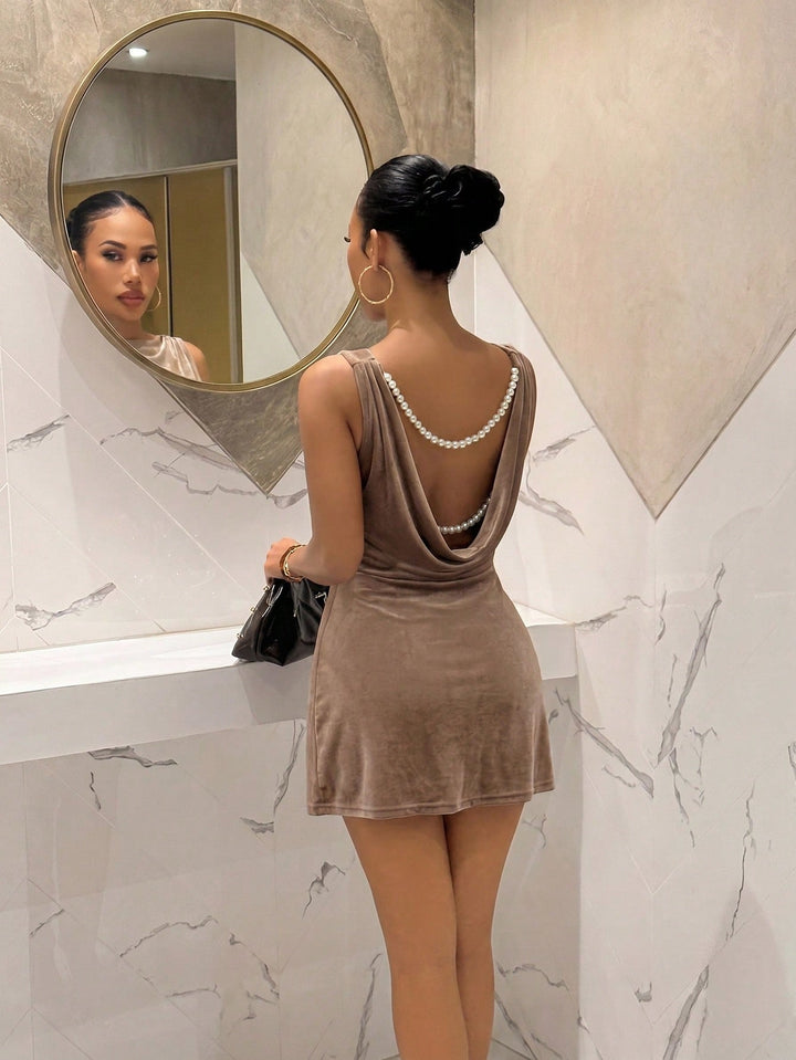 Rochie mini SHEIN, maro