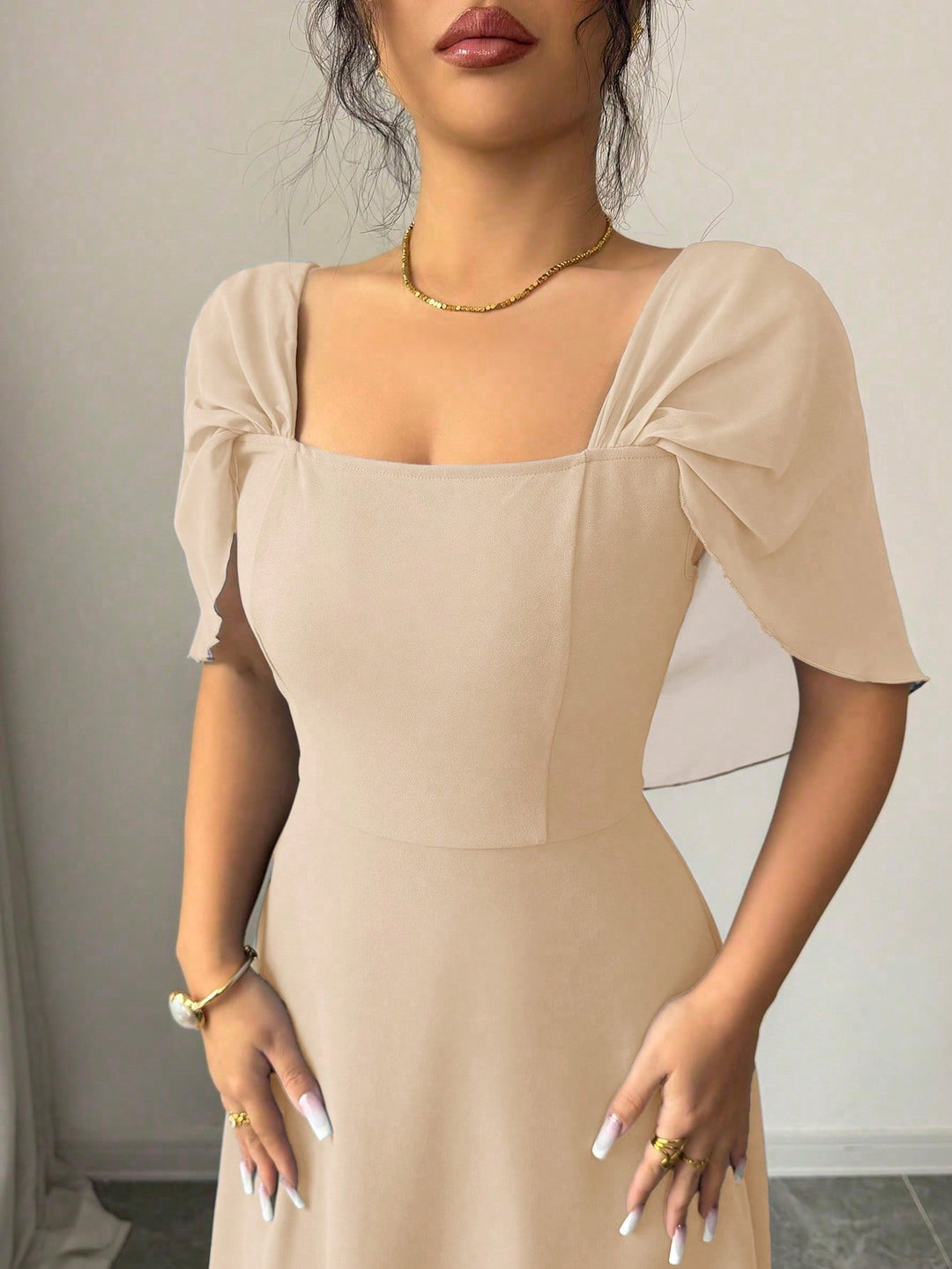 Rochie maxi SHEIN, portocaliu